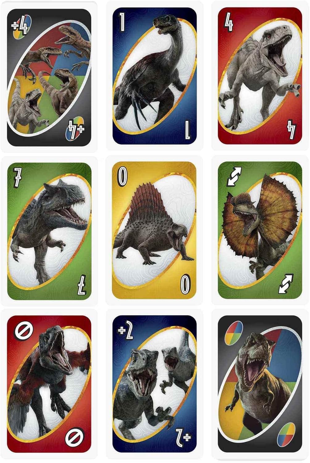 MATTEL UNO JURASSIC WORLD DOMINION CARD GAME