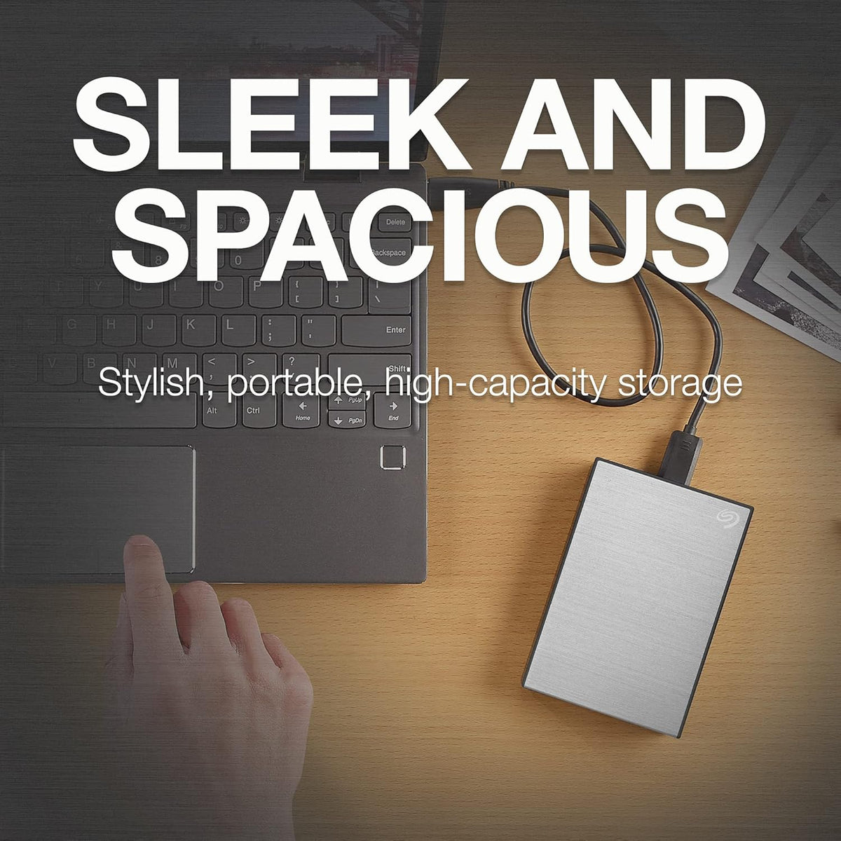 Seagate STKZ4000401 One Touch External HDD with Password Protection, 4TB, Silver