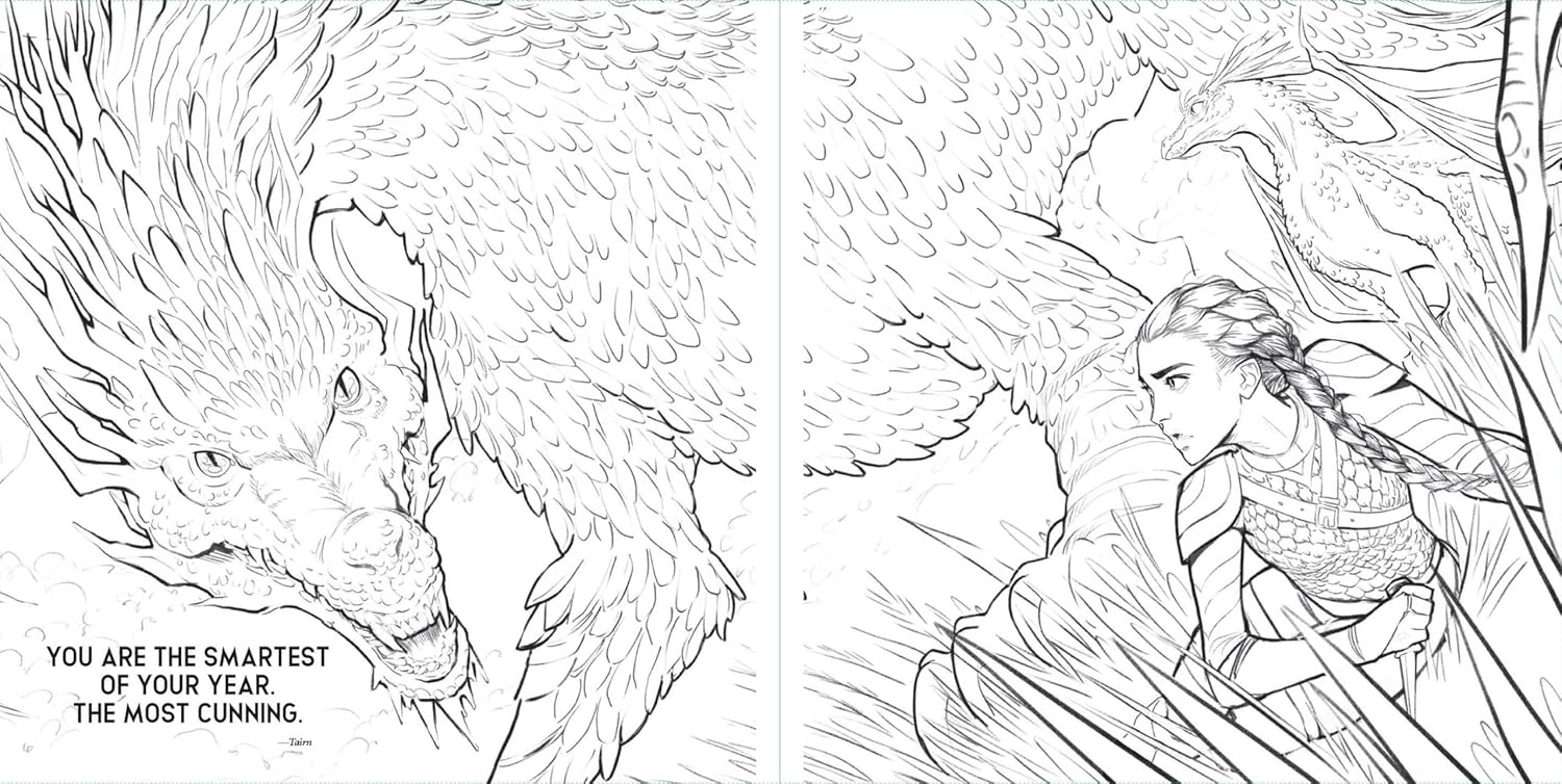Fourth Wing: The Official Coloring Book