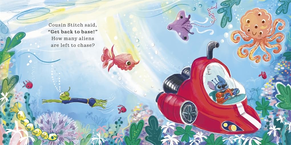 Disney Stitch Five Little Aliens: A Lift-The-Flap Picture Book