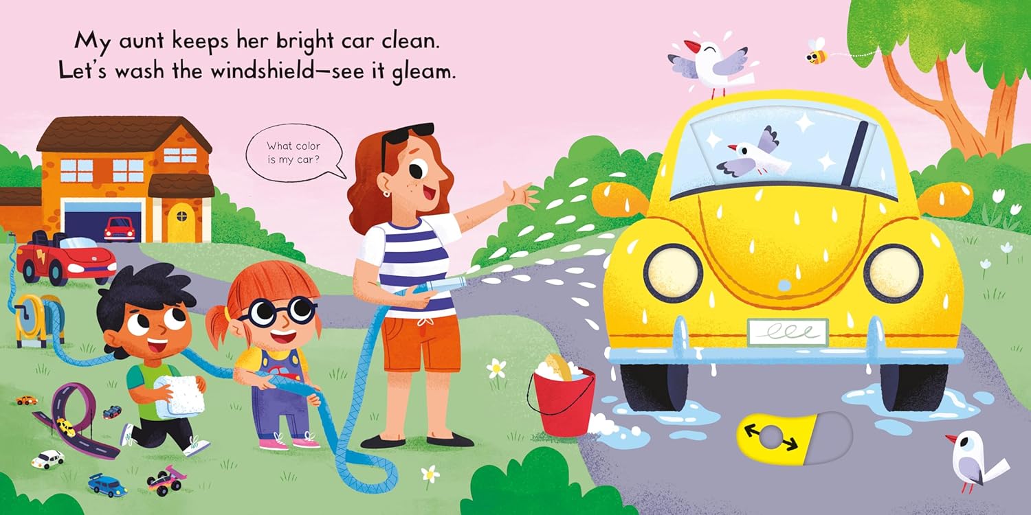 Busy Cars: A Push, Pull, Slide Book (Busy Books) Board Book