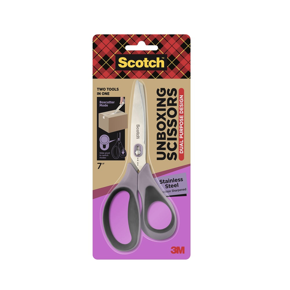 Scotch™ 1487 Stainless Steel Unboxing Scissors 7"