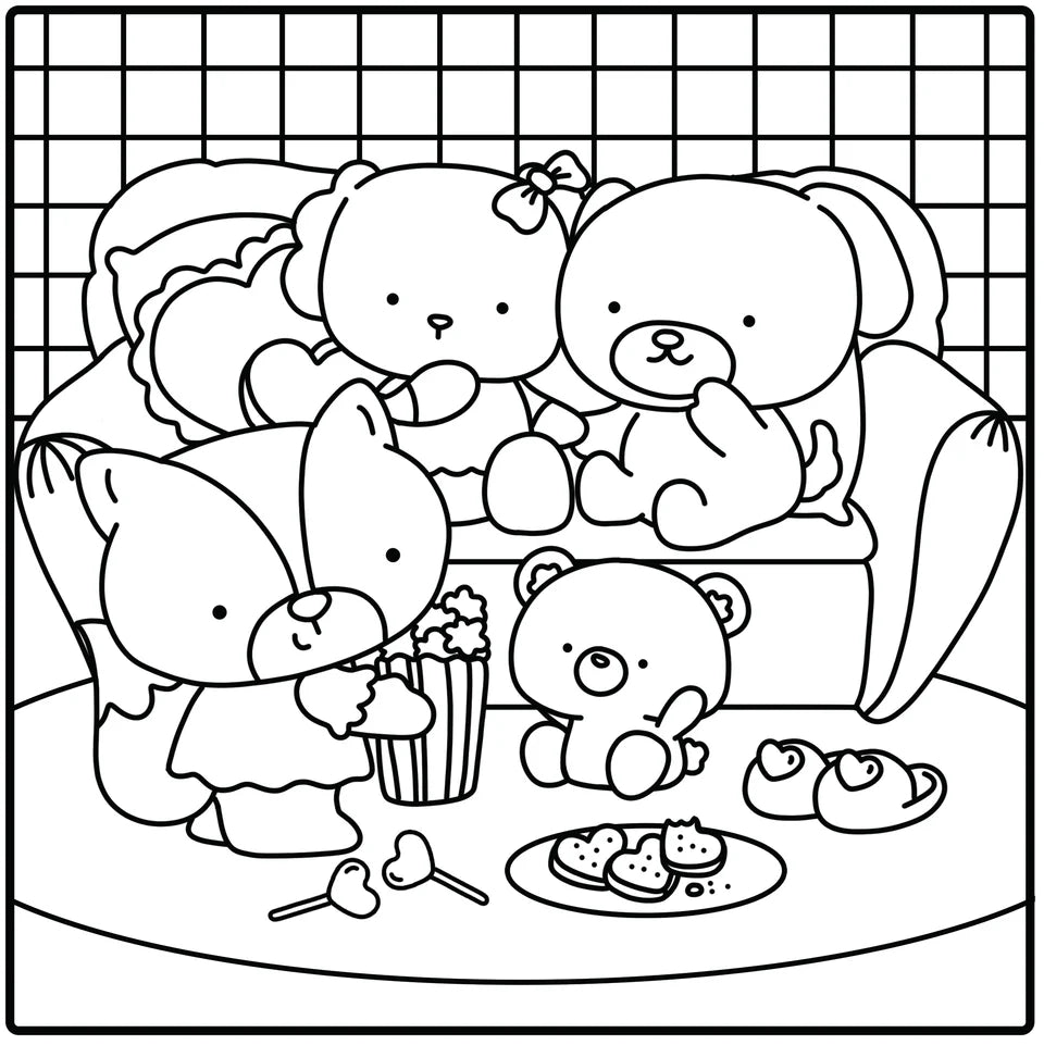Cozy Hugs (Coloring Moments)
