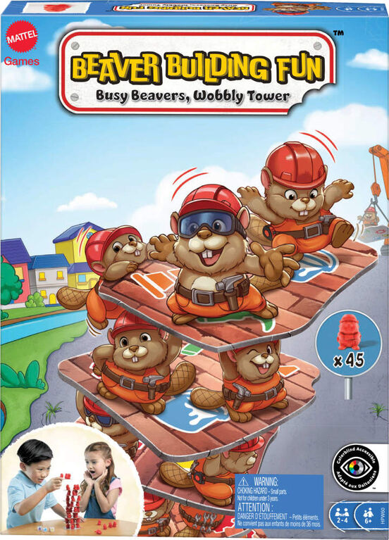 MATTEL BEAVER BUILDING FUN GAME