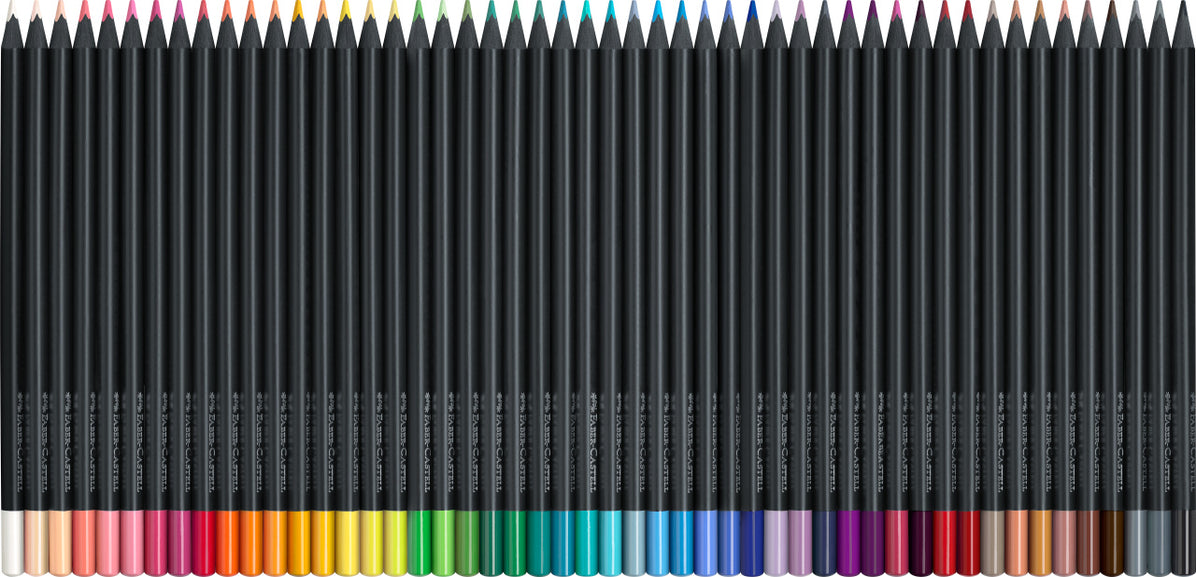 Faber-Castell Black Edition Colour Pencils in Cardboard, Box of 50-116450