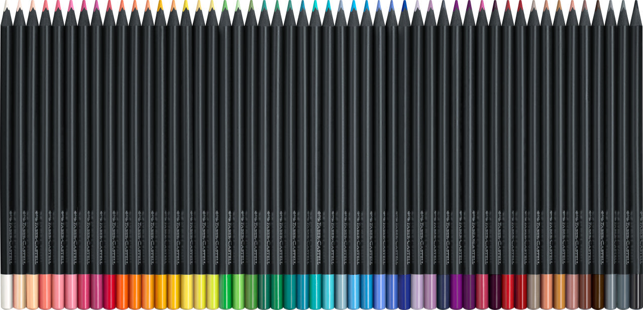 Faber-Castell Black Edition Colour Pencils in Cardboard, Box of 50-116450