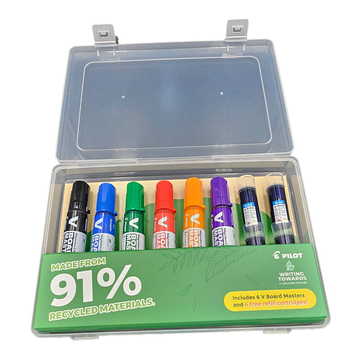 Pilot VBM Whiteboard Marker 6pc+4rf Set SP2424