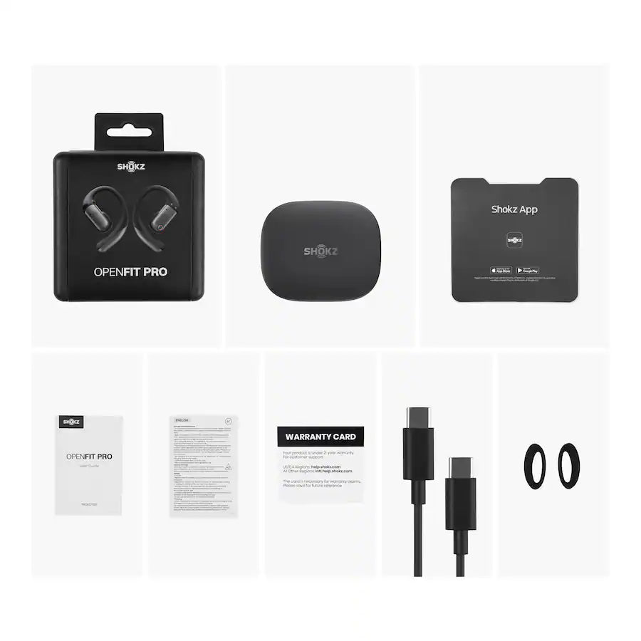 Shokz OpenFit Pro Wireless Open-Ear Headphones – Black 
