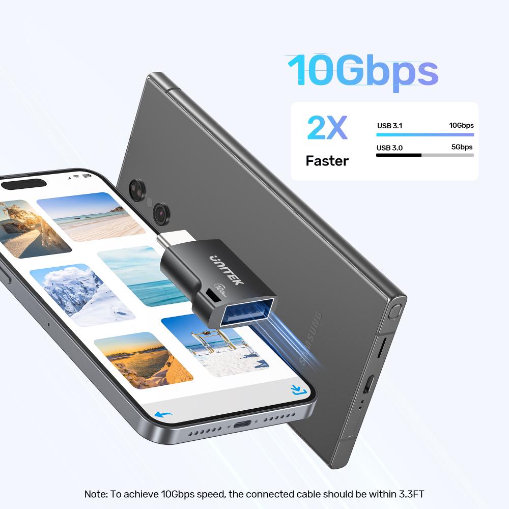 Unitek 10Gbps USB-C to USB-A Adapter (A1048ABK01)