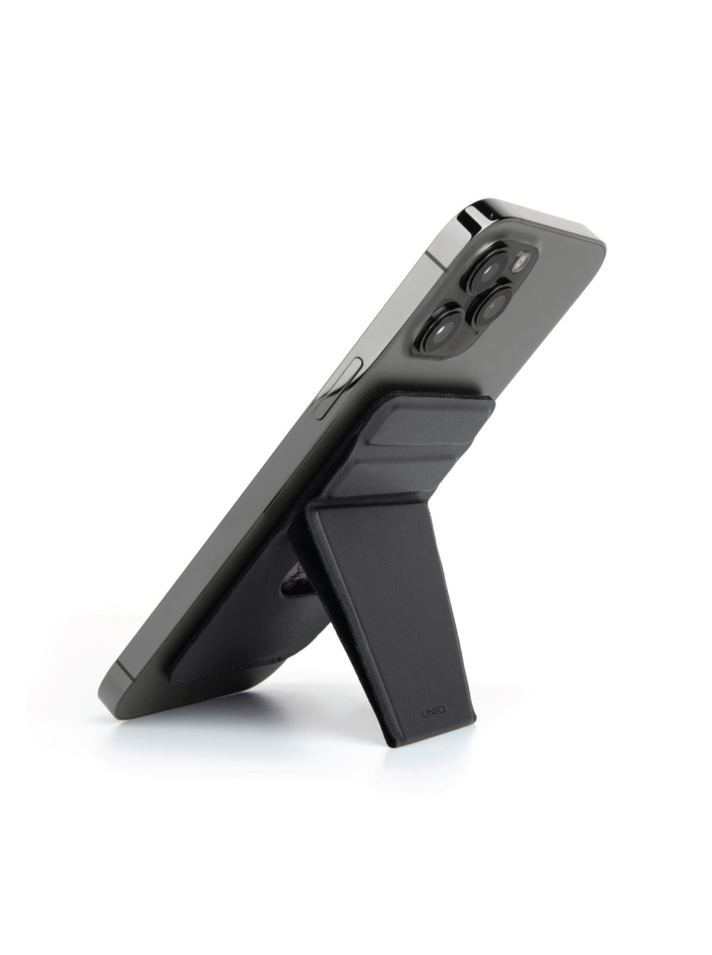 Uniq Phone Accessory (phone Stand, A Hand Grip And Card Holder) (black)