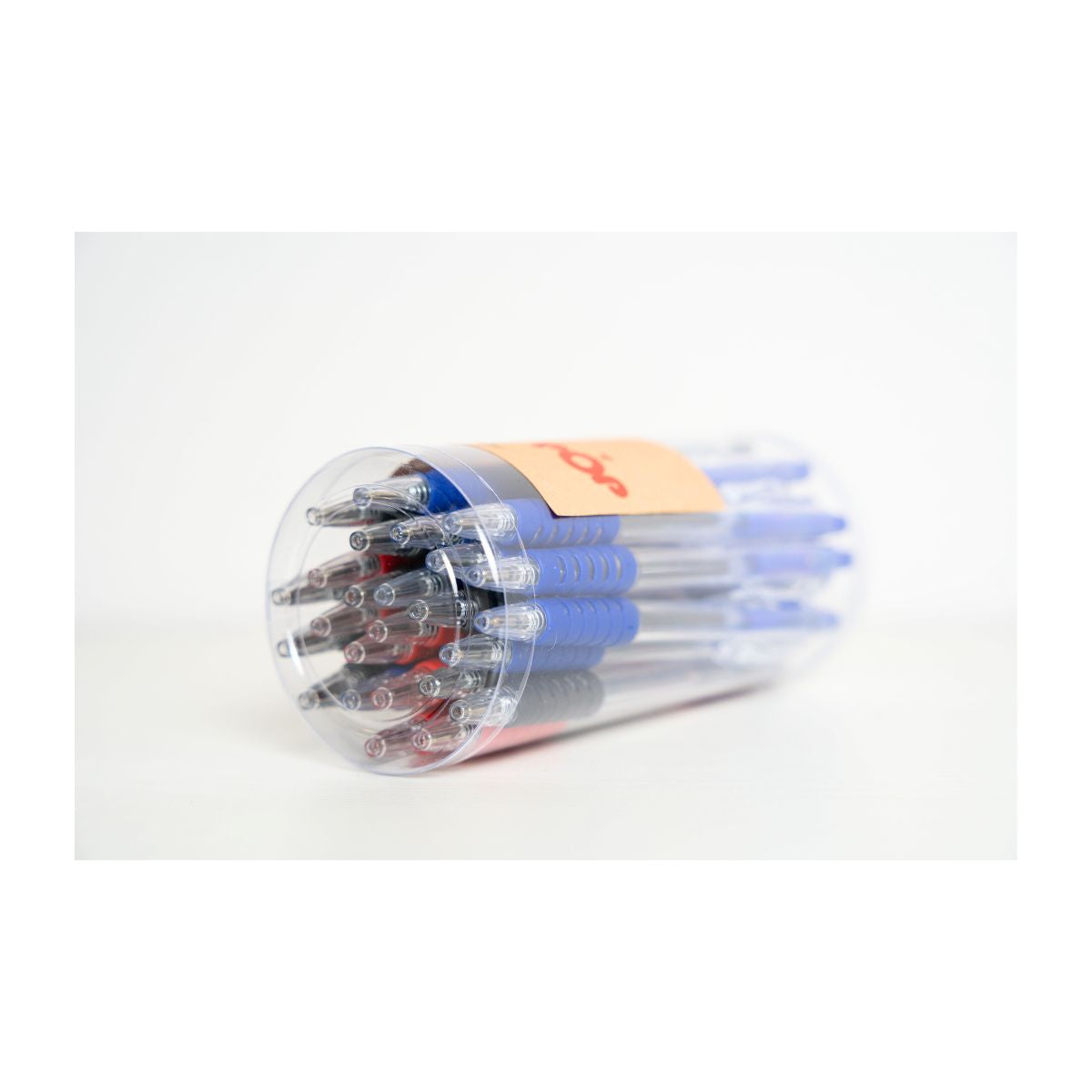 Pop Bazic Semi-Gel Ballpoint Pen 0.7mm Assorted Colours (Pack of 25)