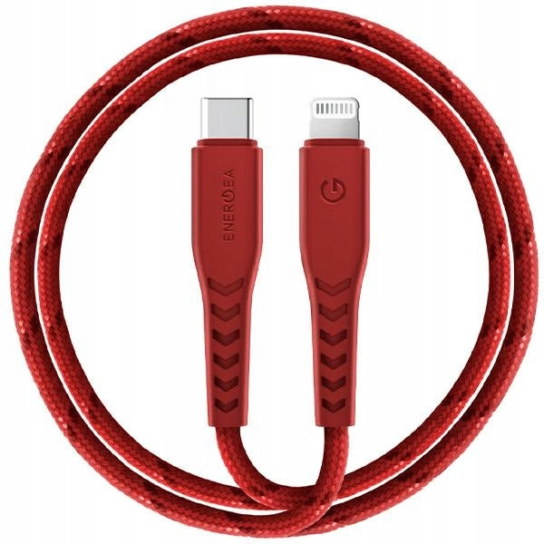 Energea Kabel Nyloflex USB-c Lightning C94 Mfi 1.5m Czerwony/red