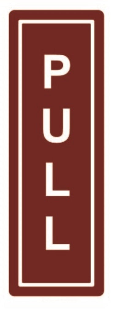 COSMO PULL SIGN (MAROON) SA4-642M (50mm X 150mm)