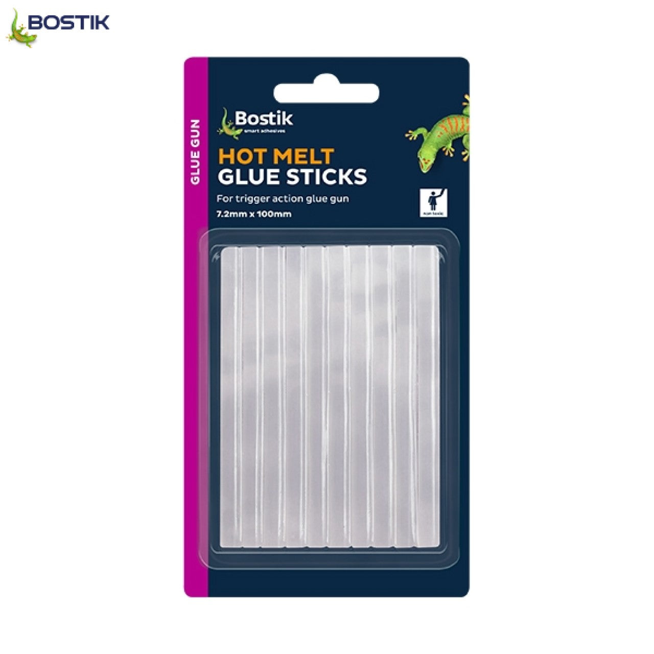 Bostik Hot Melt Mini Glue Sticks Refill Pack 10pcs 7.2mm