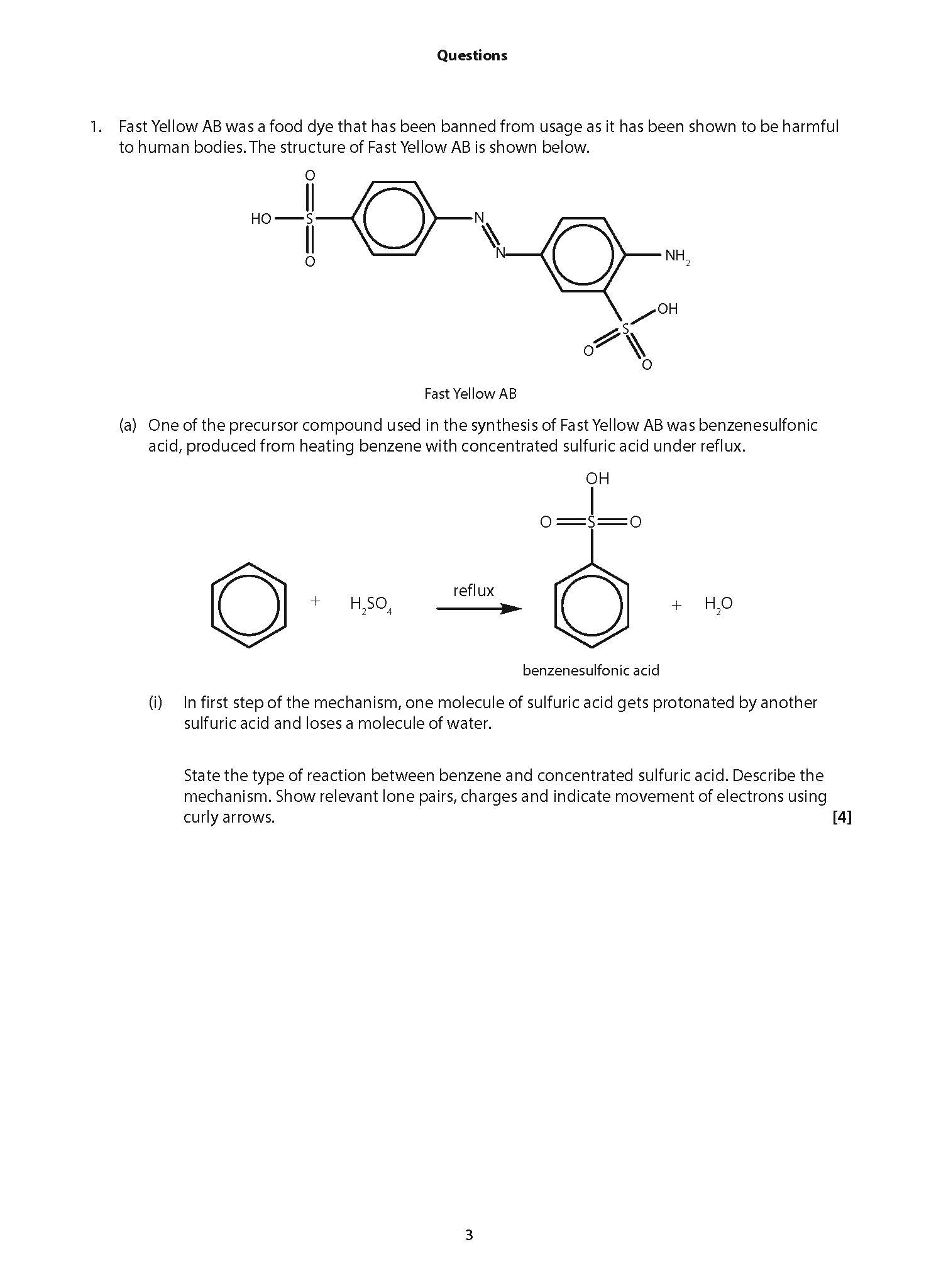 AL Novel Organic Chemistry Questions