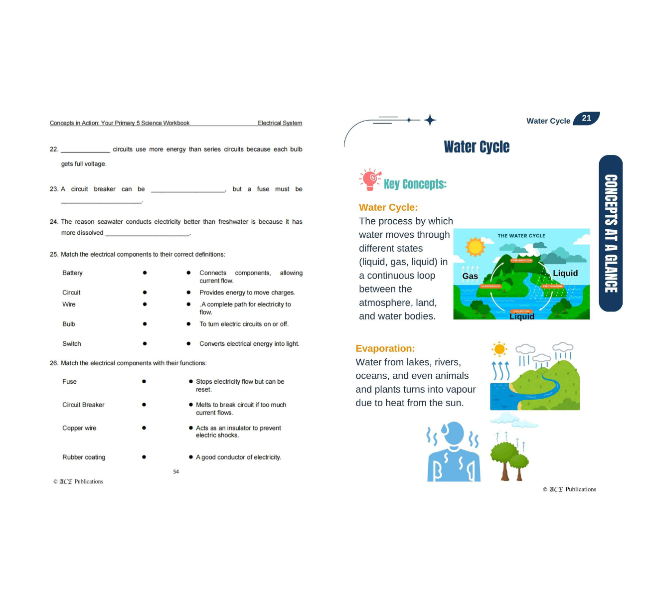 Primary 5 Science Bundle – Physical Sciences (Get Your Concepts Right + Concepts In Action)