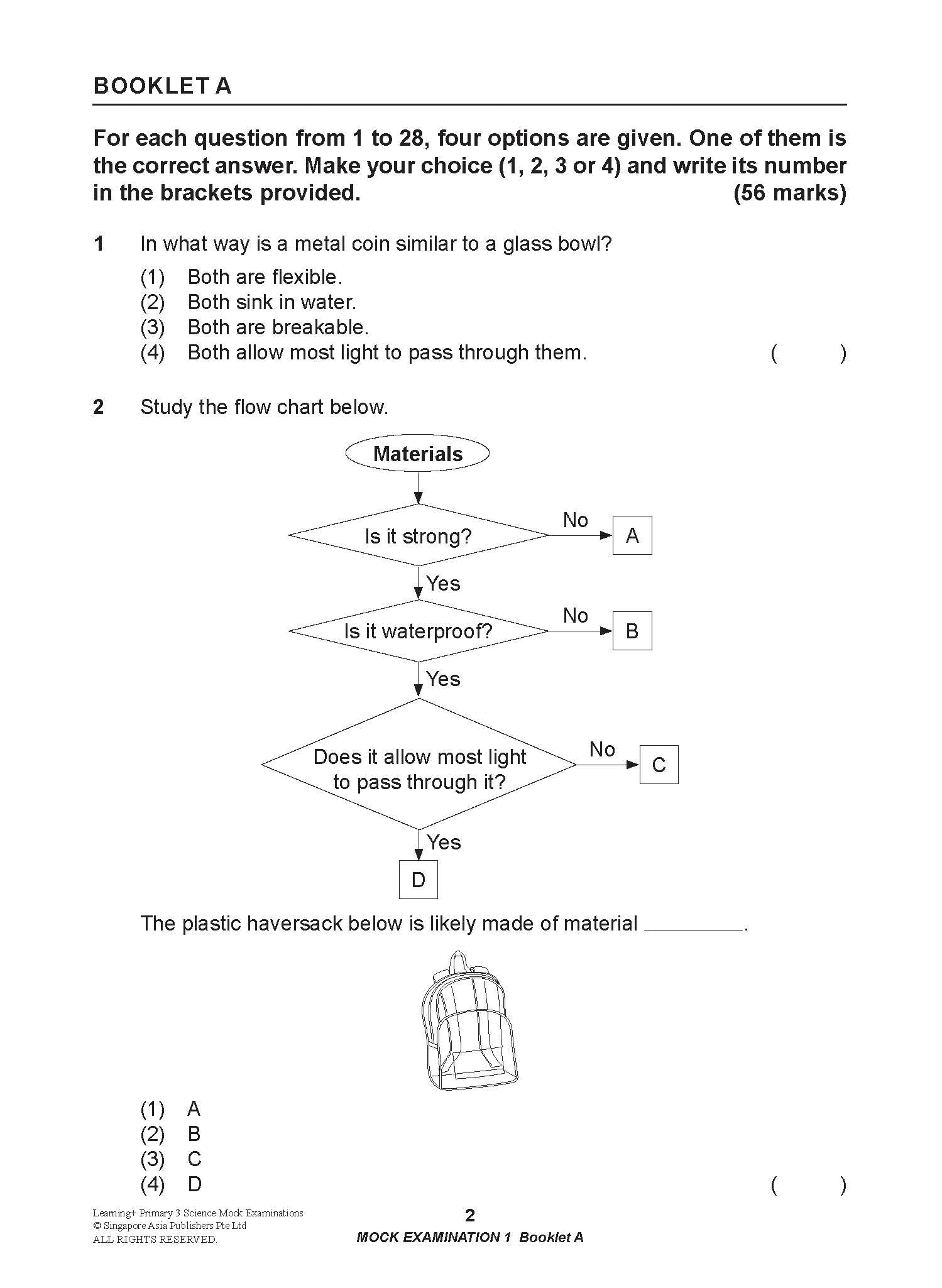 Primary 3  - LEARNING+ Science Mock Examinations - 2nd Edition