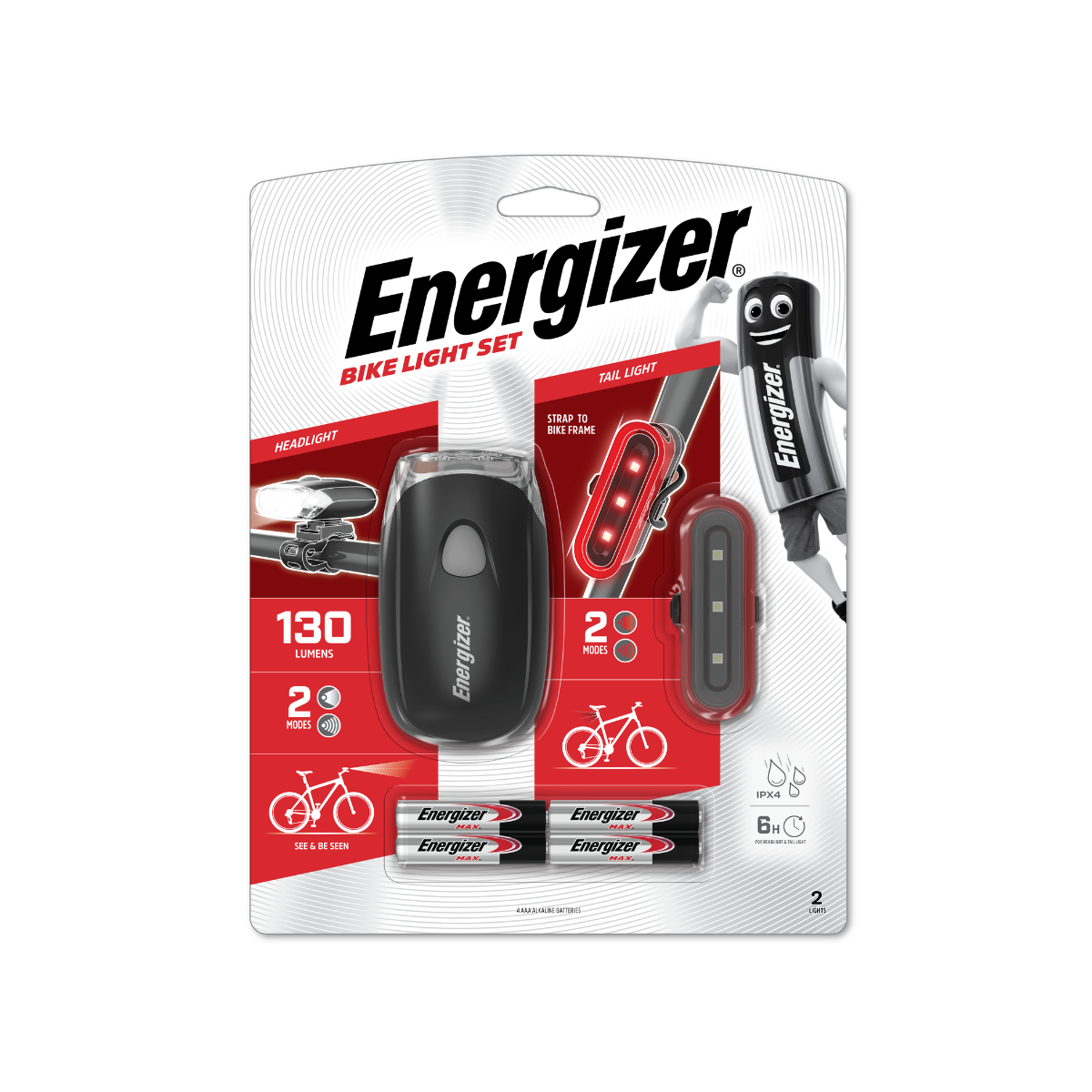 ENERGIZER BIKE LIGHT SET (BLPB42)