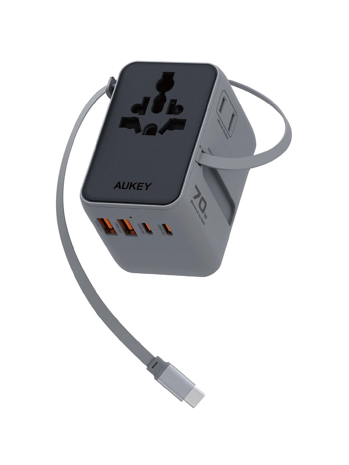 Aukey PA-TA14 Globe Reel 70W GaN Universal Adapter