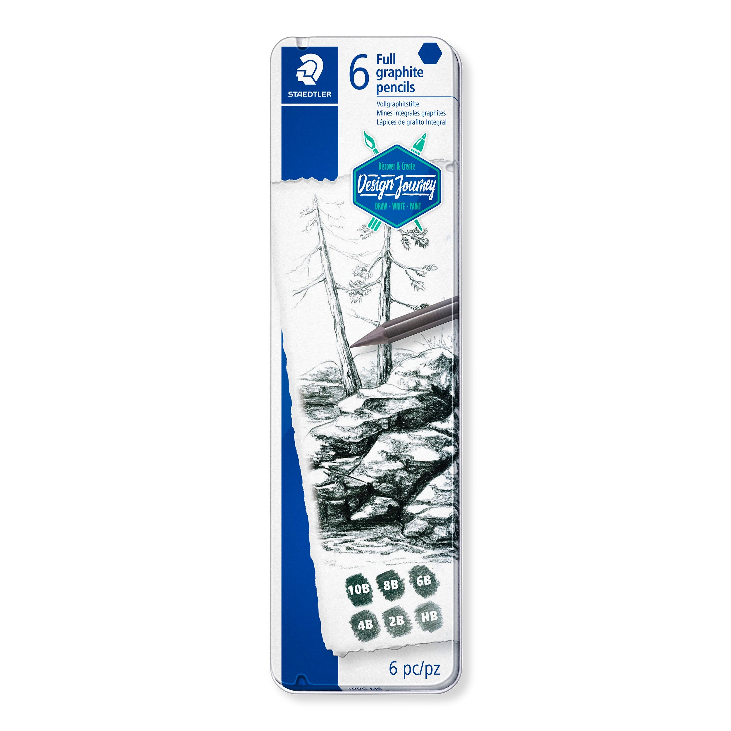 STAEDTLER FULL GRAPHITE PENCIL 6 PCS