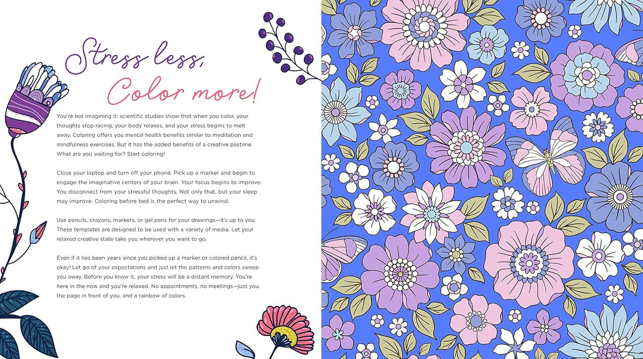 Be Stress Free & Color (Paperback – Coloring Book)