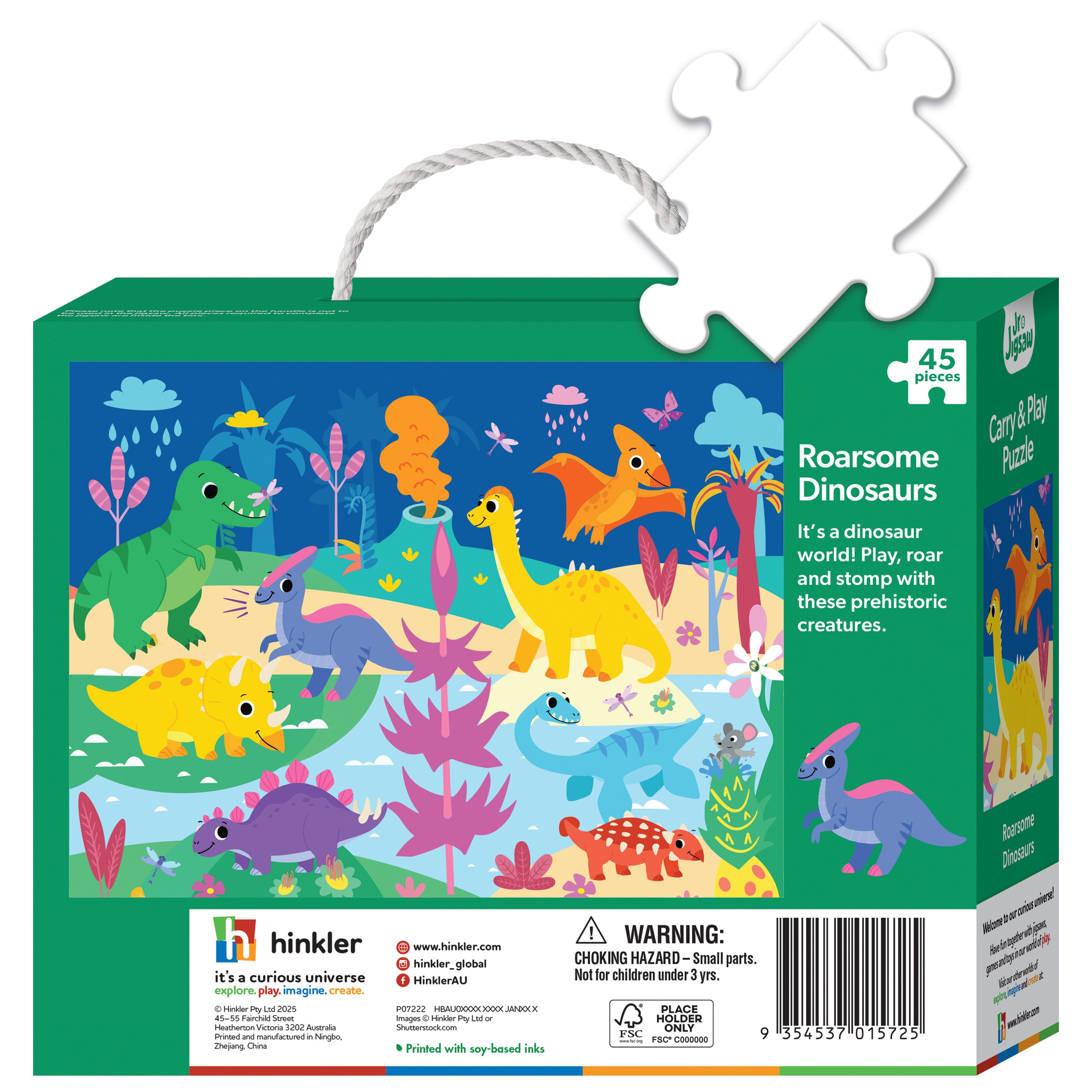JR JIGSAW CARRY N PLAY PUZZLE ROARSOME DINOSAURS
