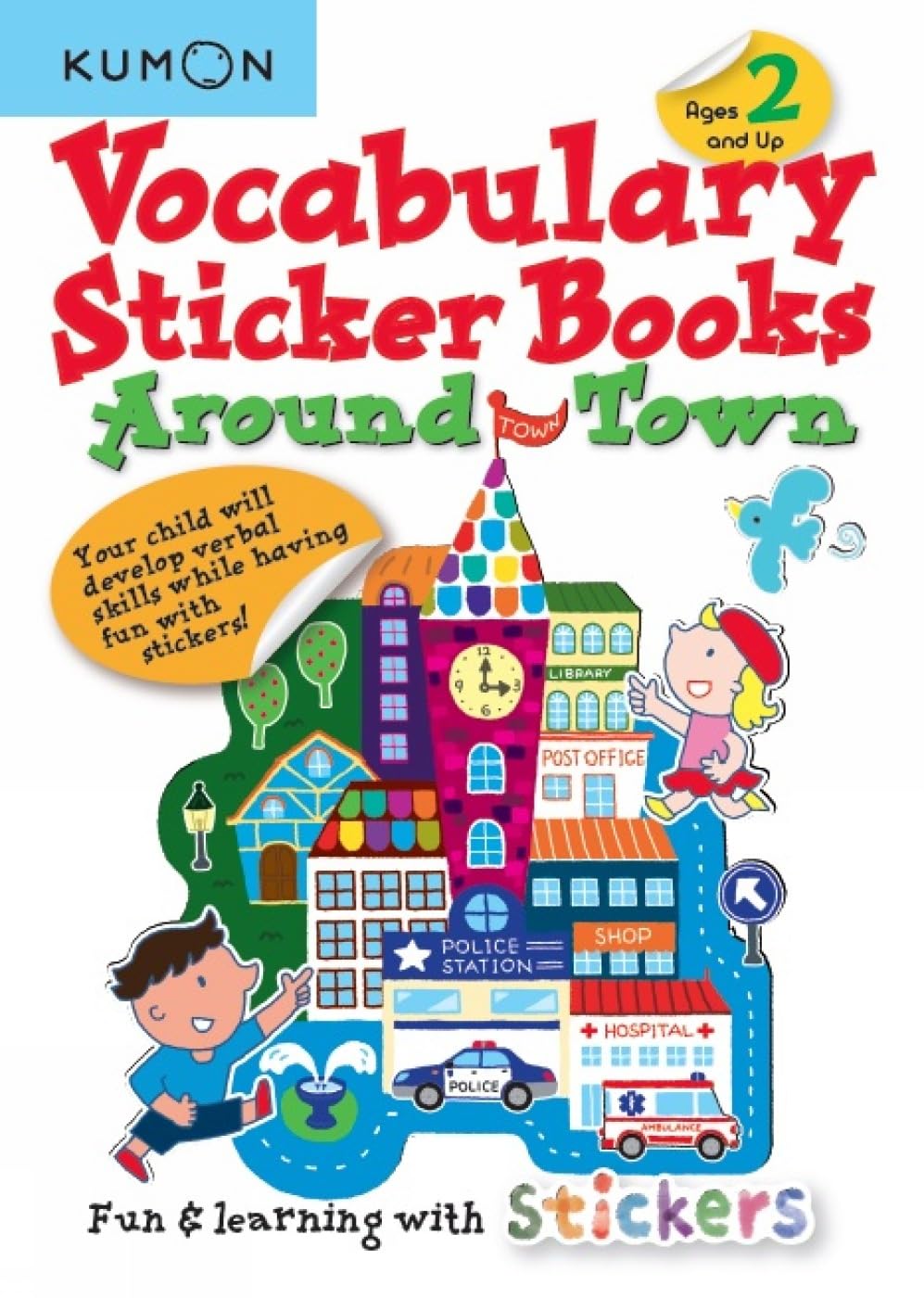 Kumon: Around Town Vocabulary Sticker Books