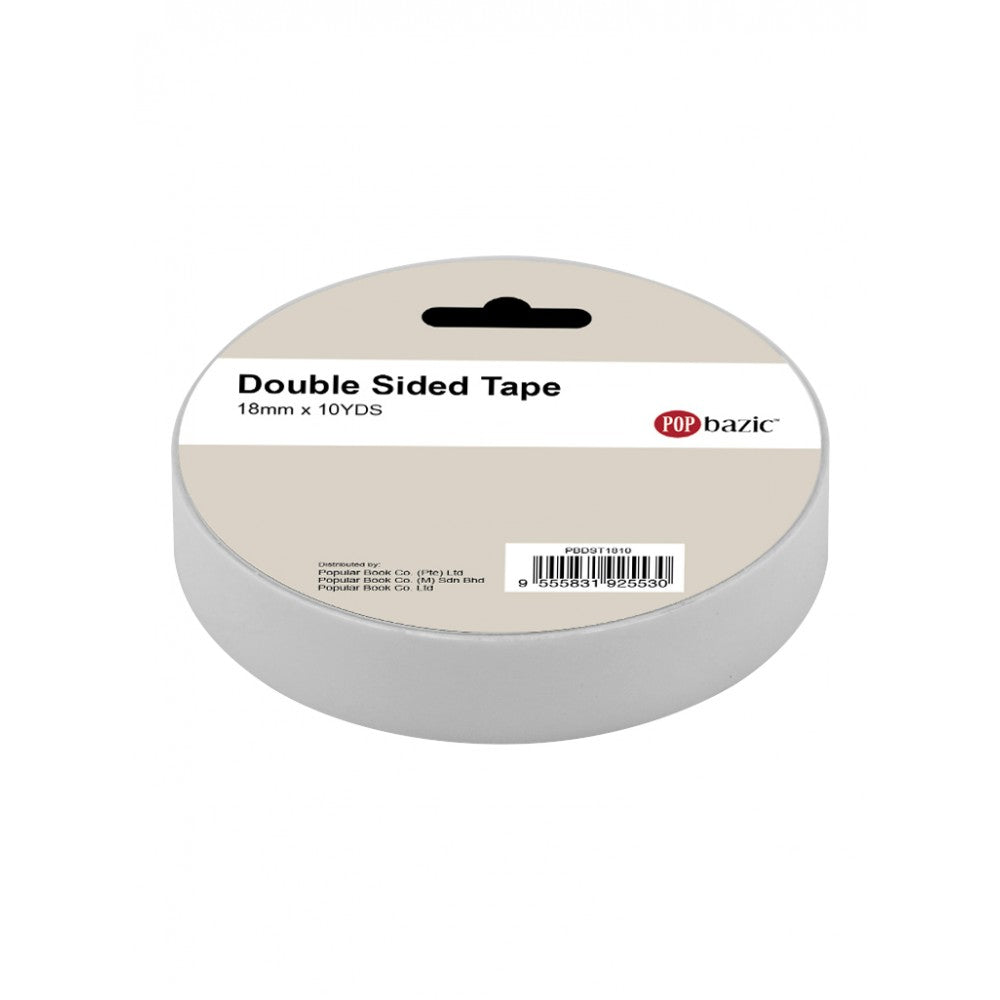 POP BAZIC Double Sided Tape 18MM x 10 Yards 3"