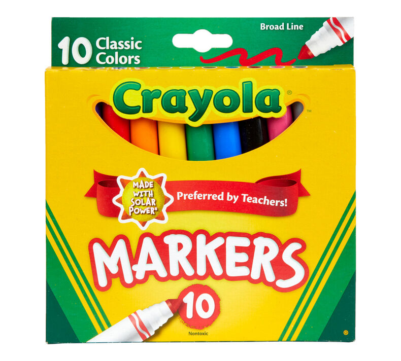 Crayola Markers 10'S - Broad Line 587722