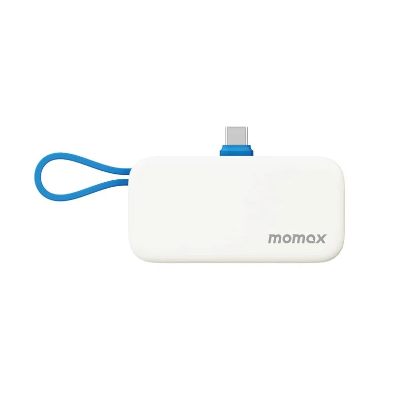 Momax IP130B 5000mAh PD20W 3-In-1 Built-in USB-C Powerbank - Blue