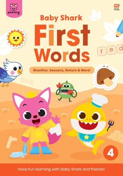 Baby Shark First Words Activity Book 4: Weather, Seasons, Nature and More