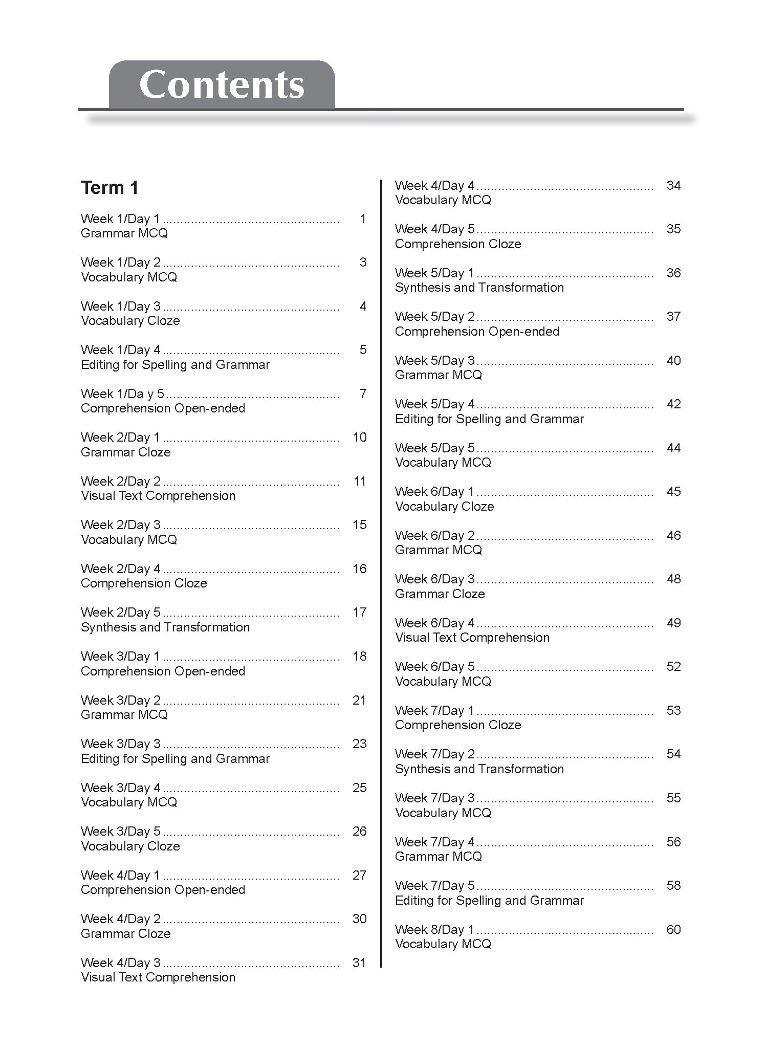 Primary 5 Daily Dose Of English-3rd Edition