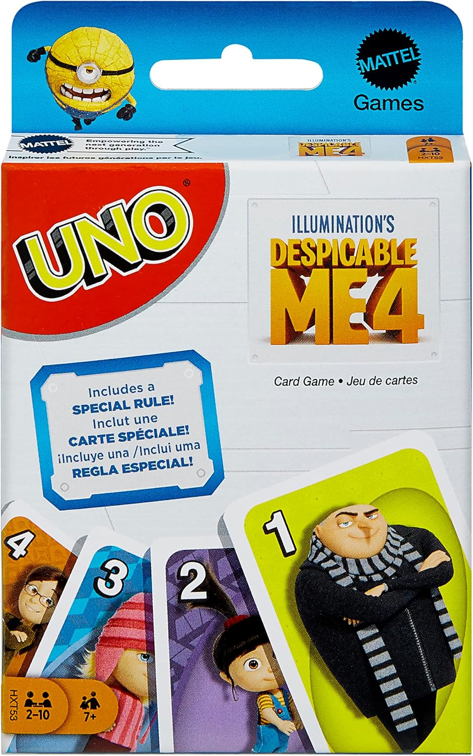 MATTEL UNO DESPICABLE ME 4 CARD GAME