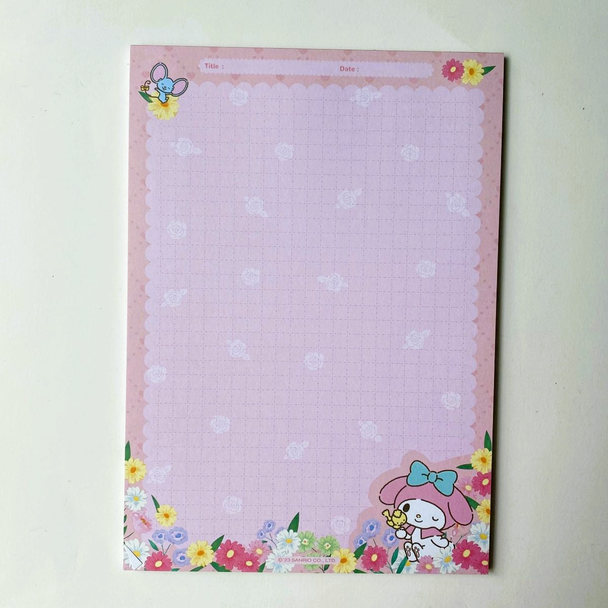 SANRIO MEMO PAD 40 SHEETS (MY MELODY) MXHYPZB01-MM