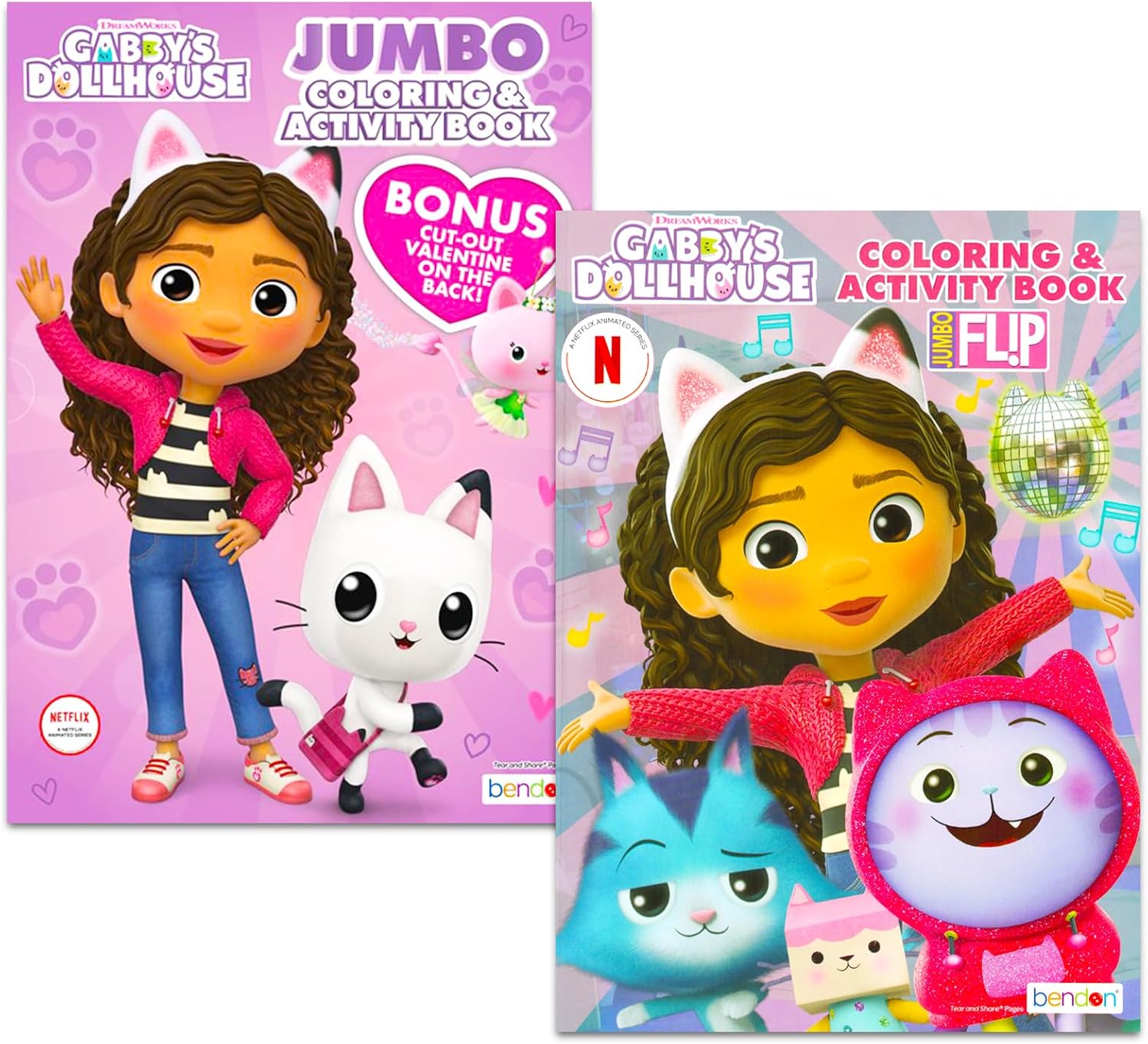 Gabby’s Dollhouse Coloring and Activity Books Set