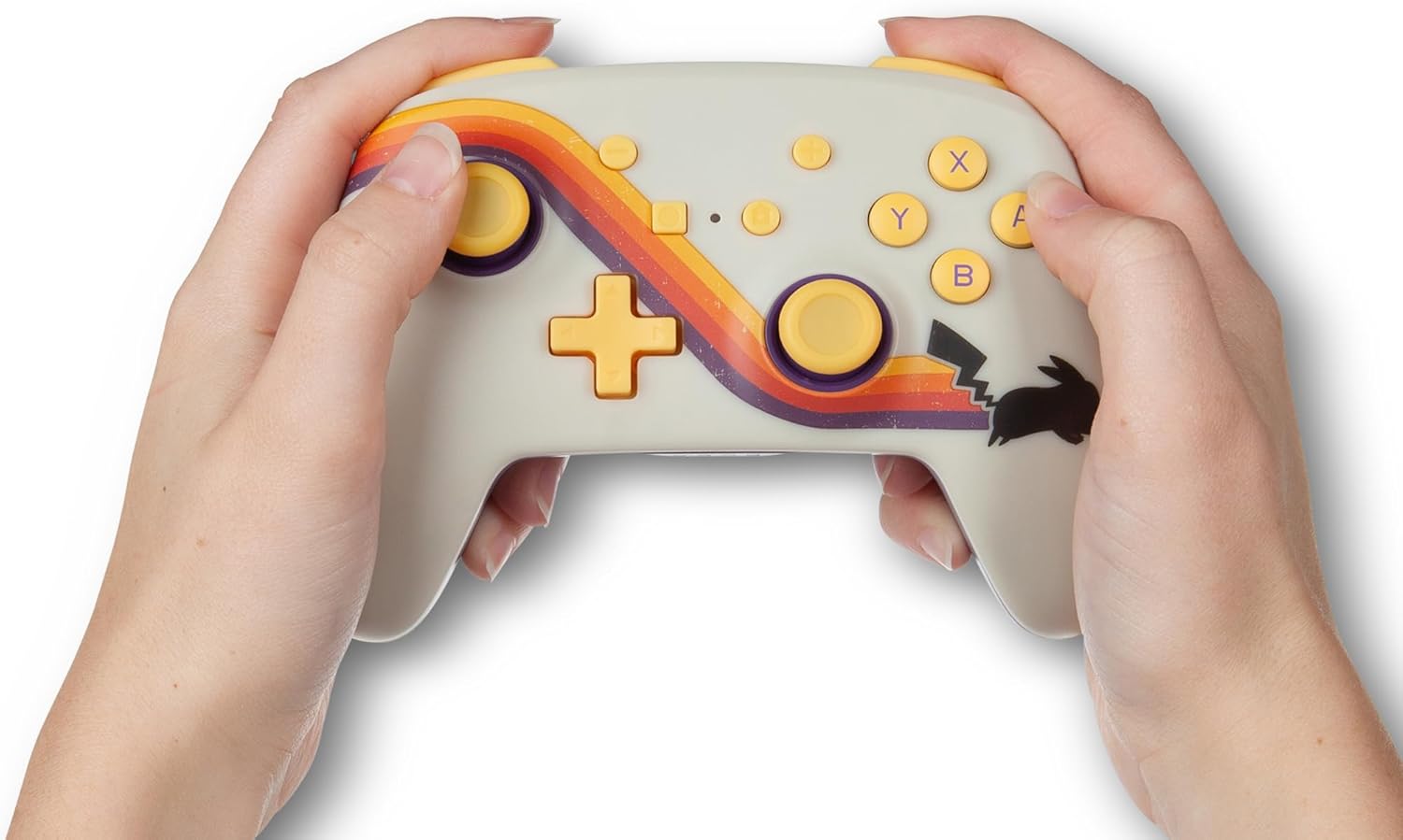 PowerA Enhanced Wireless Controller for Nintendo Switch, Nintendo Switch OLED - Pikachu Retro (Officially Licensed)