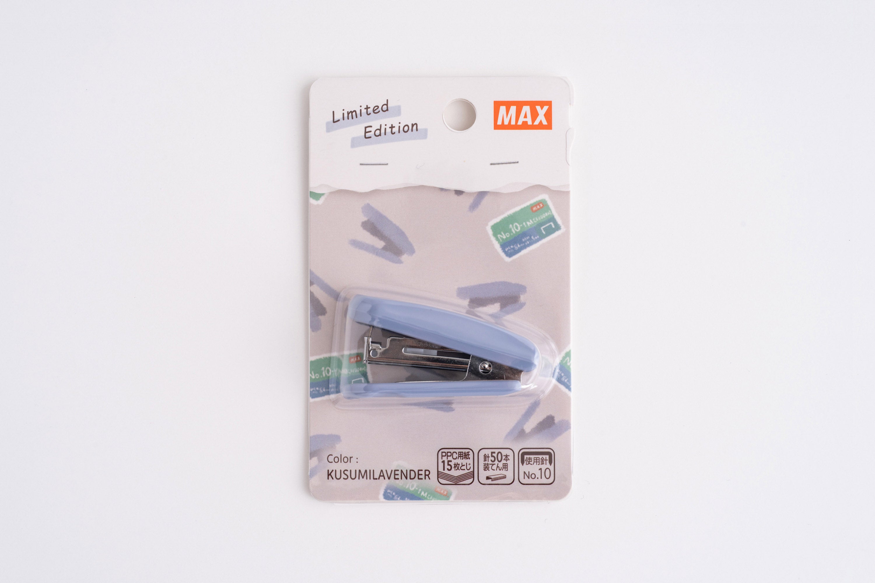 MAX NINI STAPLER HD-10P, KUSUMI LAVENDER