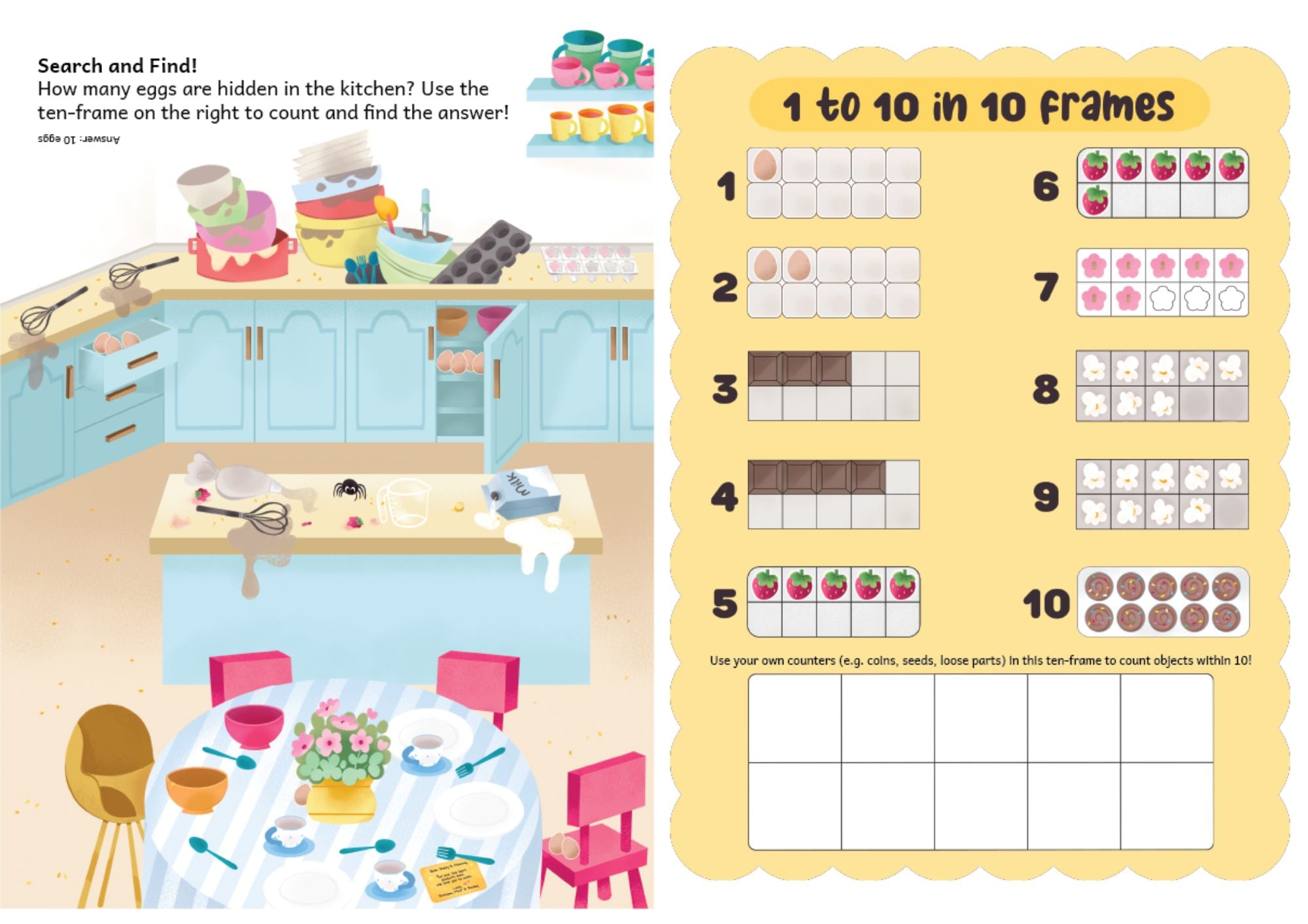 Maths Storybook: The Breakfast Surprise! - Counting, One-to-one correspondence (3-6yo)