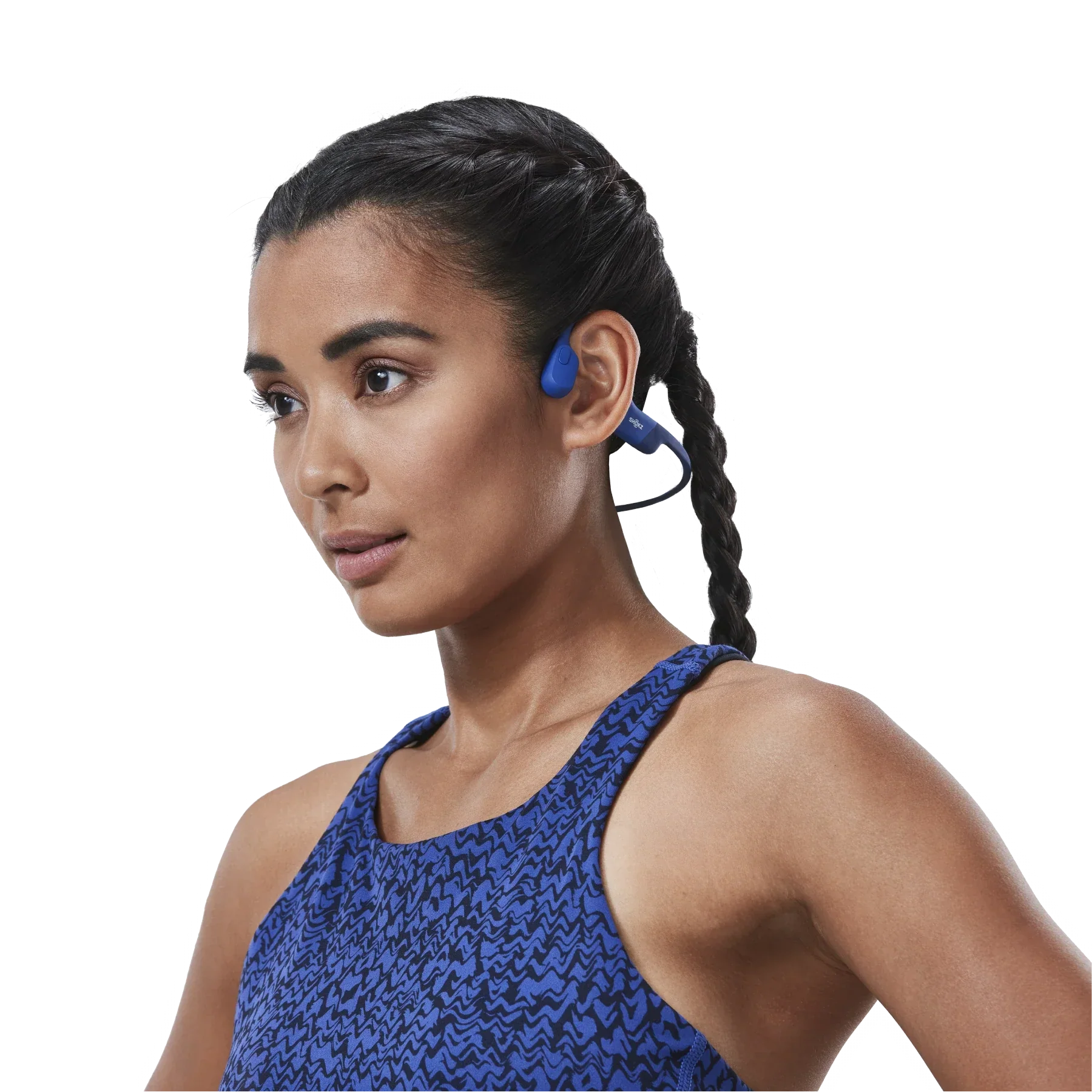Shokz OpenRun Bone Conduction Sport Headphones Blue