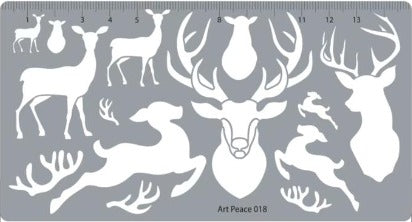 Faber-Castell Stencil AP018, Dear Deer-429942