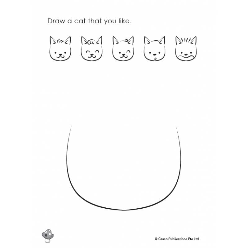 Preschool Draw with Me for Ages 4-6 Book 3: Cats