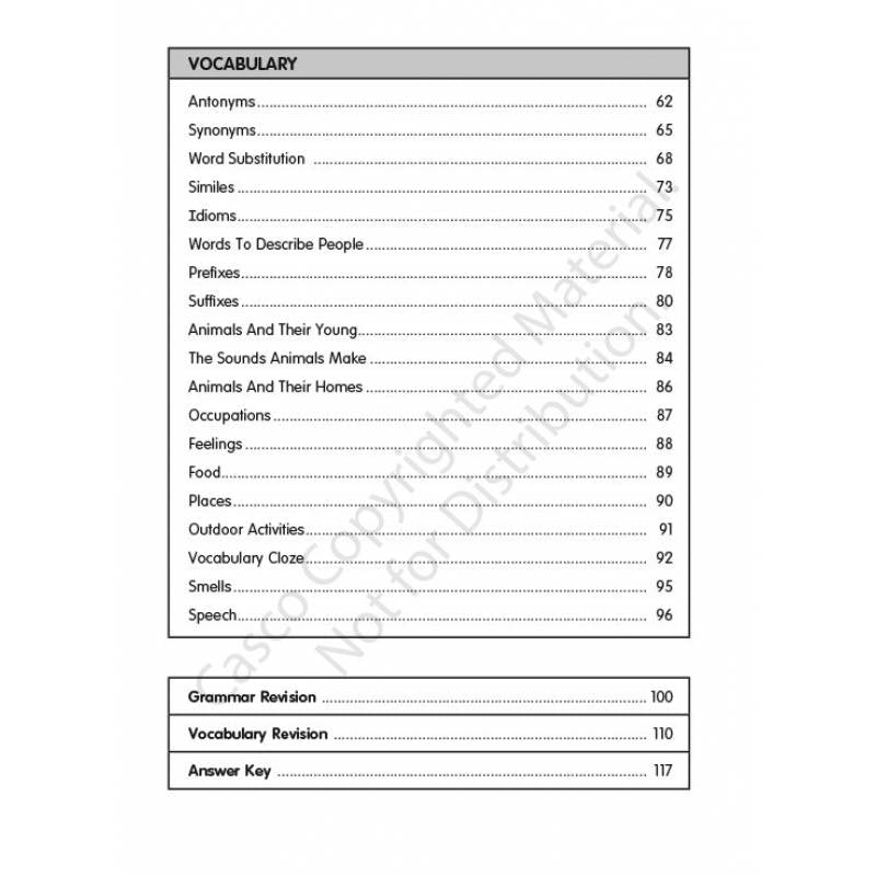 Primary 4 Topical Grammar and Vocabulary