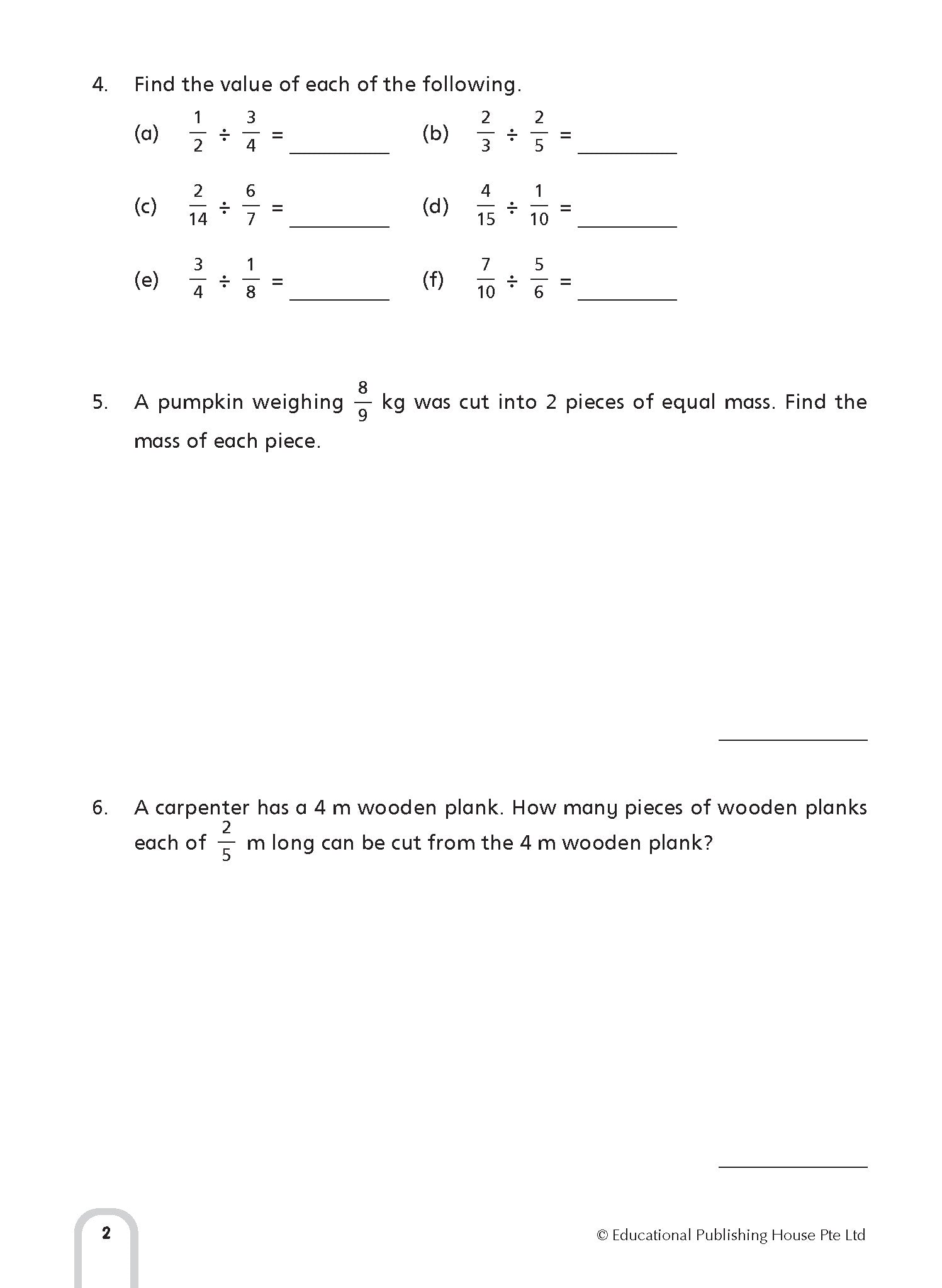 Primary 6 Intensive Maths Drills-3ed