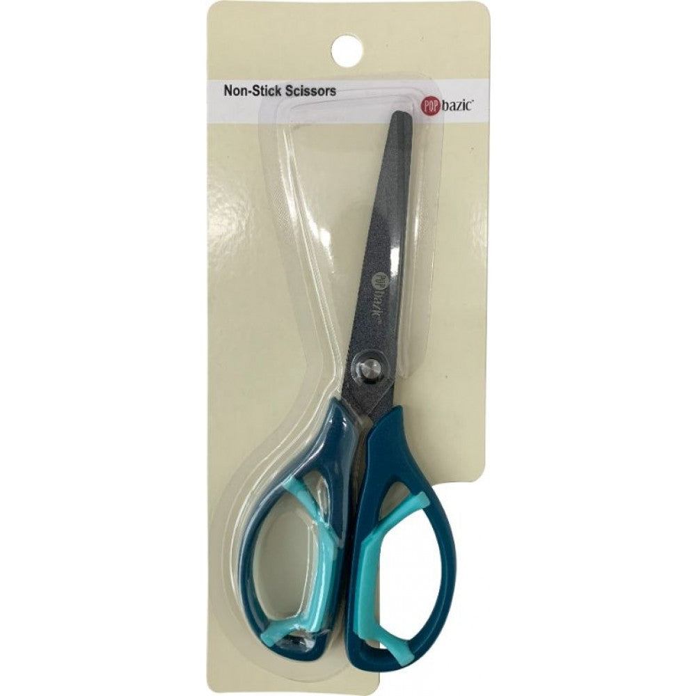 POP BAZIC Non-Stick Scissors 6.75" - Blue