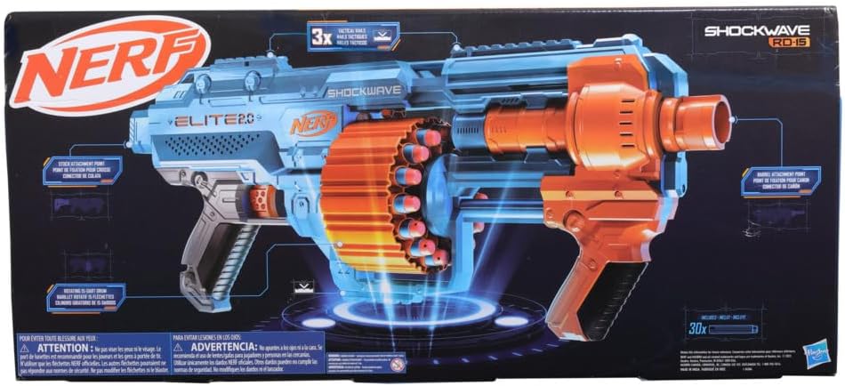 HASBRO NERF ELITE 2.0 SHOCKWAVE RD15