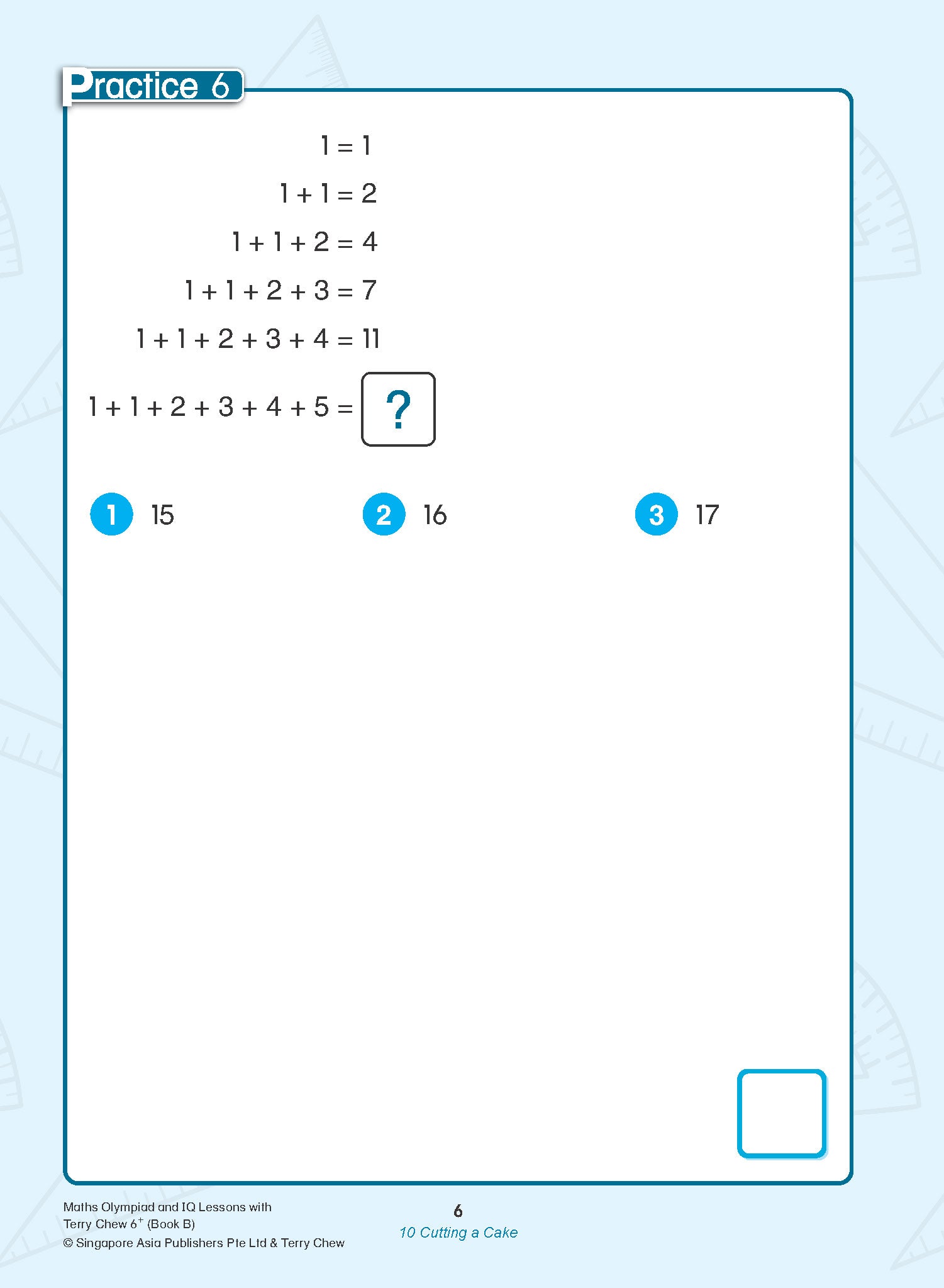 Maths Olympiad and IQ Lessons Age 6+ Book B