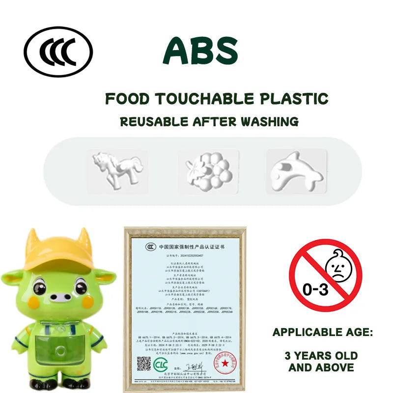 DIY Pastry Food Toys – Kids Dough & Mould Set (Vision Motivation Edition) - 185g