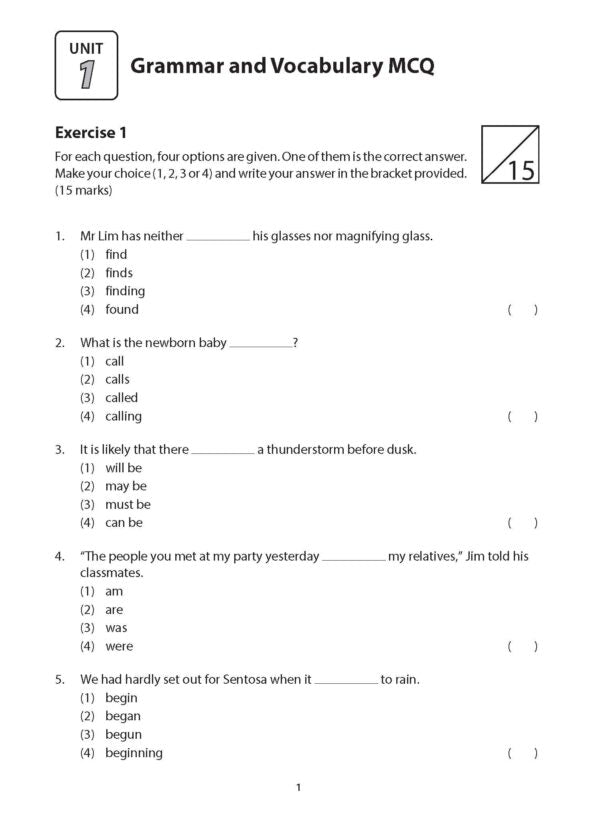 PSLE English Practice in Language Use