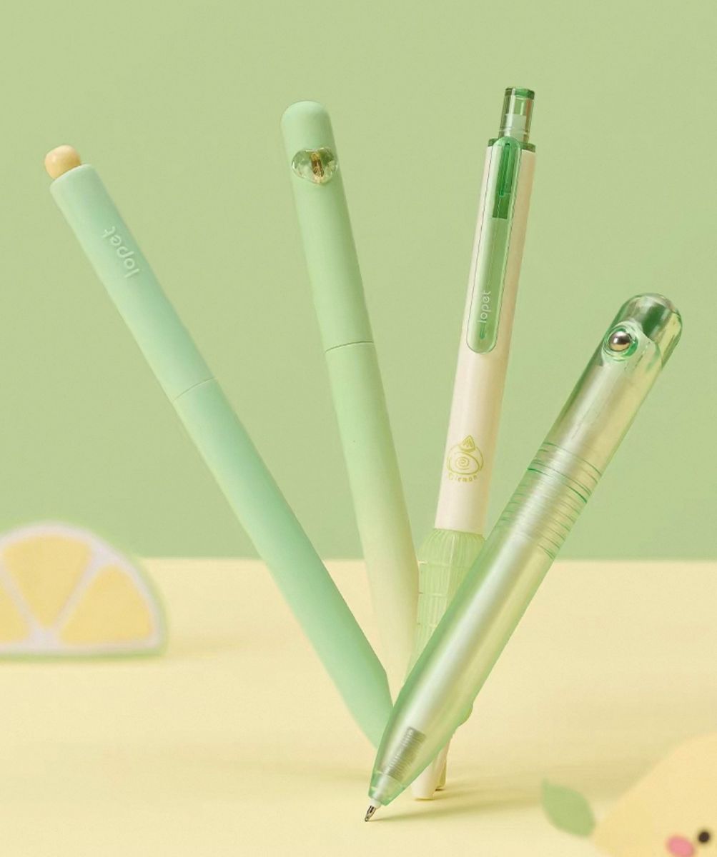 4Pcs 0.5mm Black Ink Writing Set – Mint Lemon