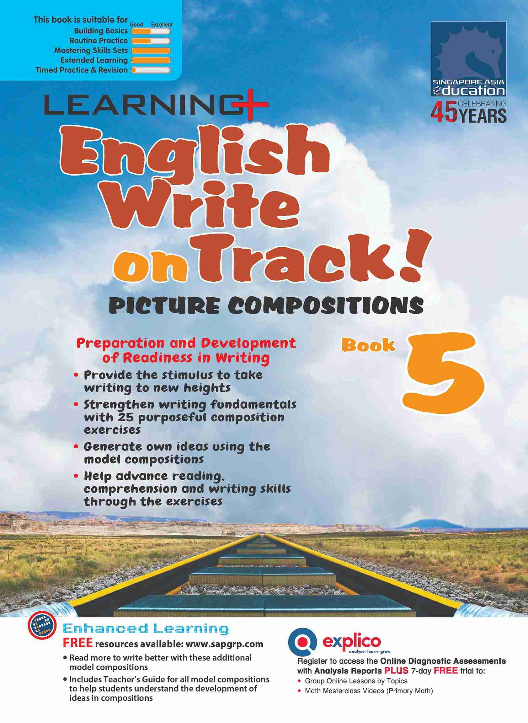 Primary 5 LEARNING+ English Write on Track! PICTURE COMPOSITIONS Book 5 - 2nd Edition